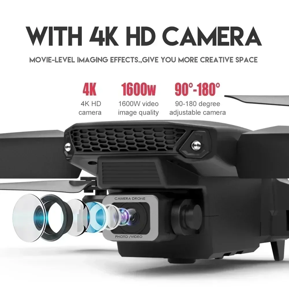 E88 Pro WIFI FPV Drone Wide An - Rc Helicopter Case ulasan dan harga