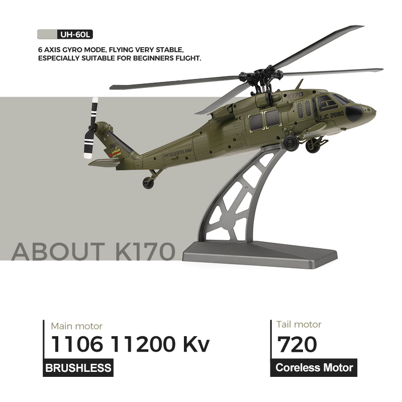 UH-60L Brushless RC Helicopter - Rc Helicopter Gyro ulasan dan harga